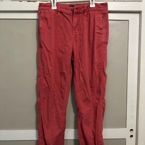 red J. Crew jeans chinos